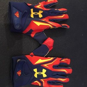 youth superman football gloves